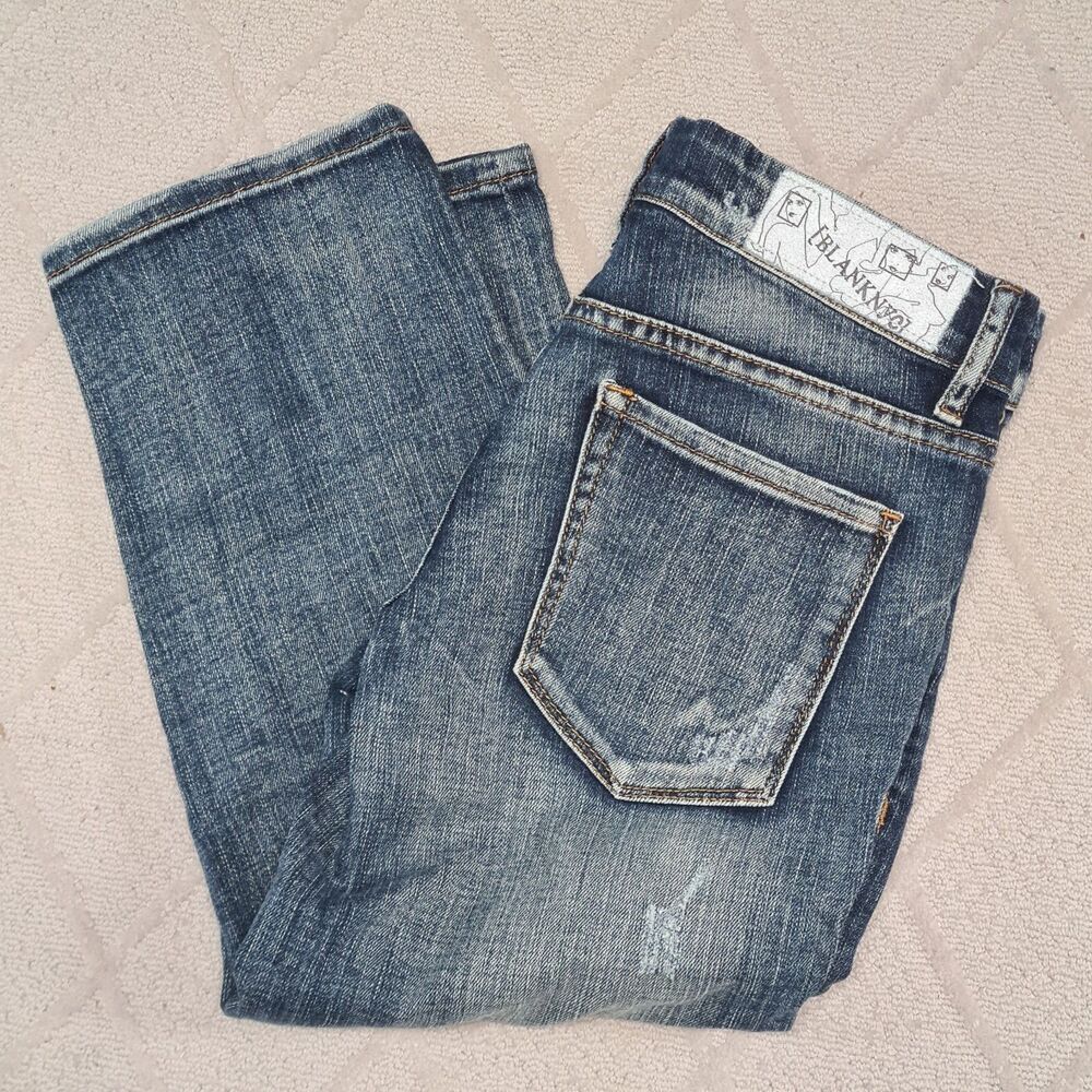 BlankNYC Low Rise Cropped Jeans Denim Womens 25 (29" waist) Casual Travel Cute